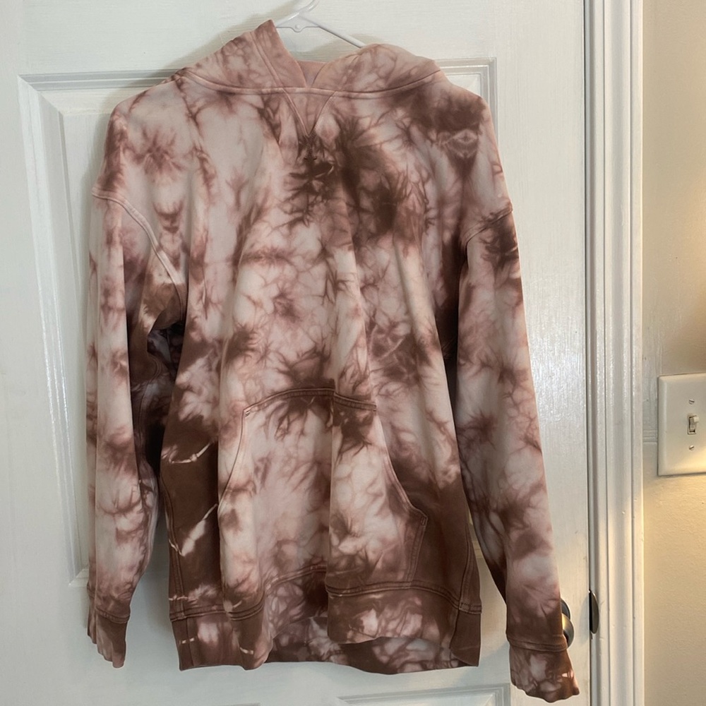 Pink and brown Lululemon hoodie